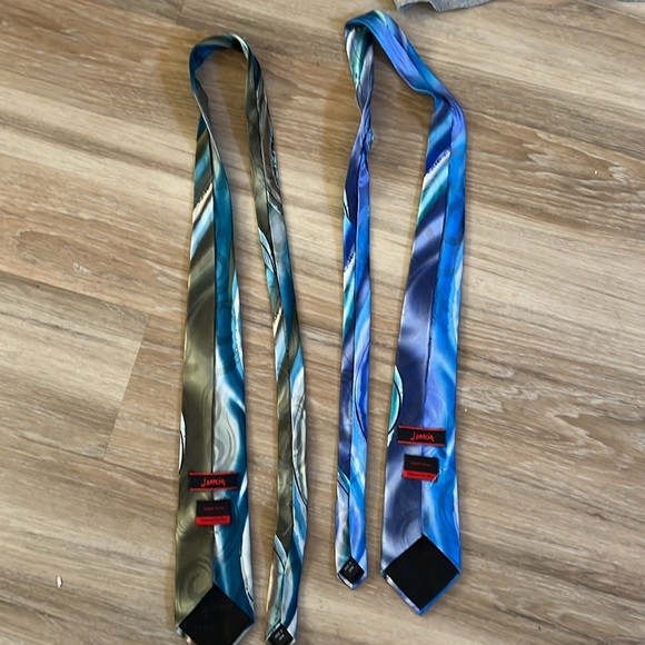 Jerry Garcia, silk watercolor collection tie in gorgeous blue the other in teal - Picture 2 of 6